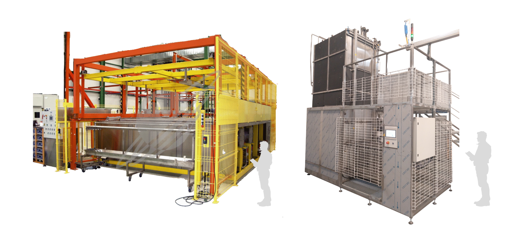 Equipos Especiales - Limpieza de componentes de placas solares / Limpieza con disolvente en eje Y
